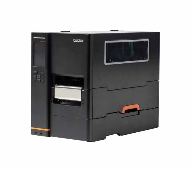 Brother 203 dpi 14 ips USB, Serial 3.5-inch Touch Screen LCD Display Thermal Transfer Desktop Industrial Label Printer - TJ-4422TN
