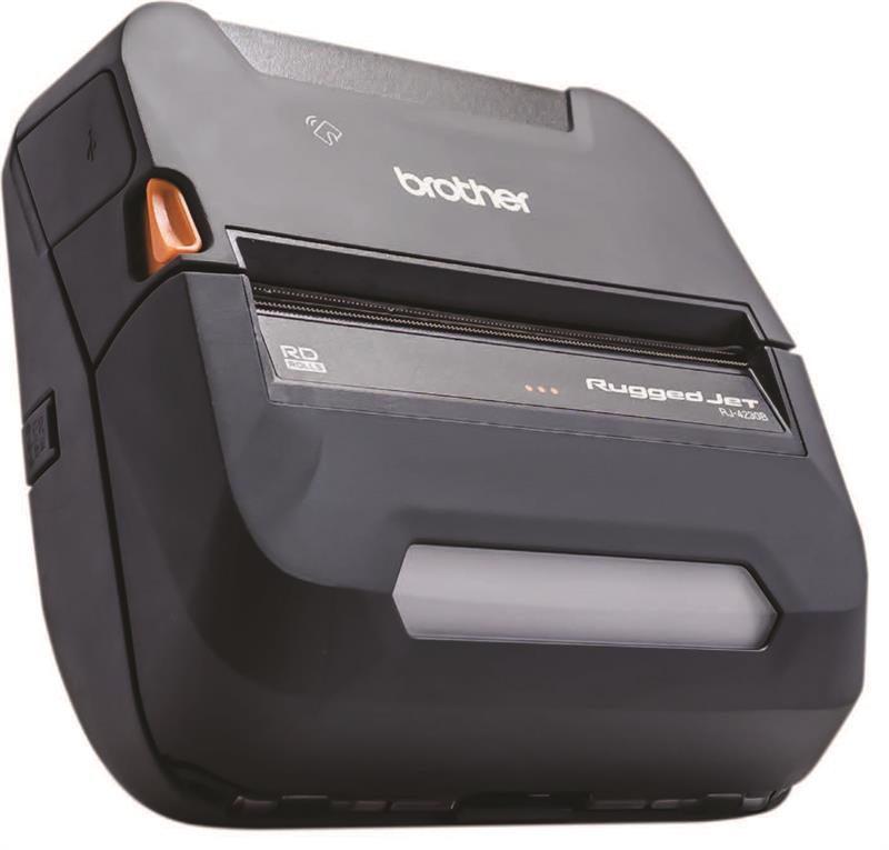 Brother 203 dpi 5 ips USB, Bluetooth, Serial Direct Thermal Portable Rugged Receipt printer - RJ-4230B