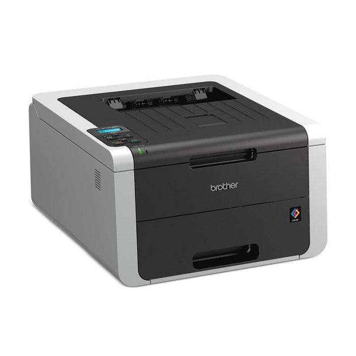 Brother 2400 x 600 dpi 23 ppm USB, Ethernet, Wi-Fi Automatic Duplex Printing LCD Display Desktop Color Laser Printer - HL-3170CDW