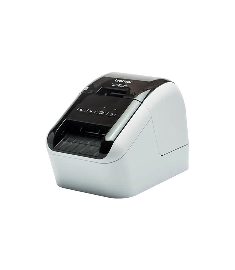 Brother 300 x 600 dpi 93 ppm USB, Ethernet, Wi-Fi Auto Cutter LCD Display Desktop Thermal Transfer Label Printer - QL800