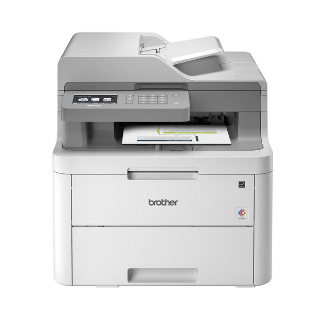 Brother 600 x 2400 dpi 19ppm USB, Wireless All-In-One Monochrome Laser Printer - MFC-L3710CW