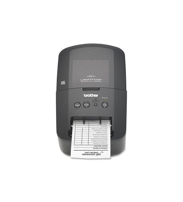 Brother QL-720NW 300 x 300 dpi 6 ips USB Wi-Fi Direct Thermal Desktop Barcode Label Printer - QL-720NW