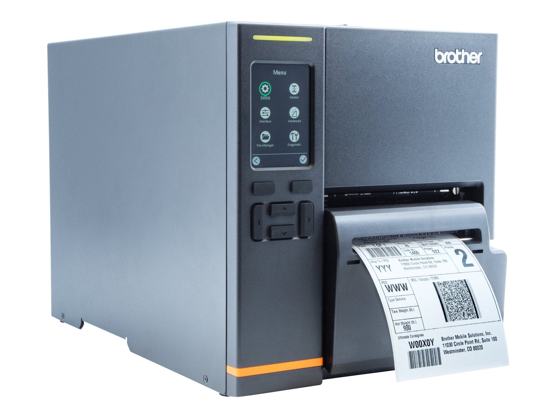Brother Titan 203 dpi 14ips USB, Ethernet, RS-232 Industrial Thermal Label Printer - TJ-4420TN