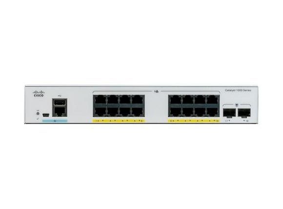 C1000-16T-E-2G-L - Cisco Catalyst 1000 Series 16-Ports 10/100/1000BASE-T Ethernet Layer 2 Rack-mountable Managed Network Switch with 2-Ports SFP