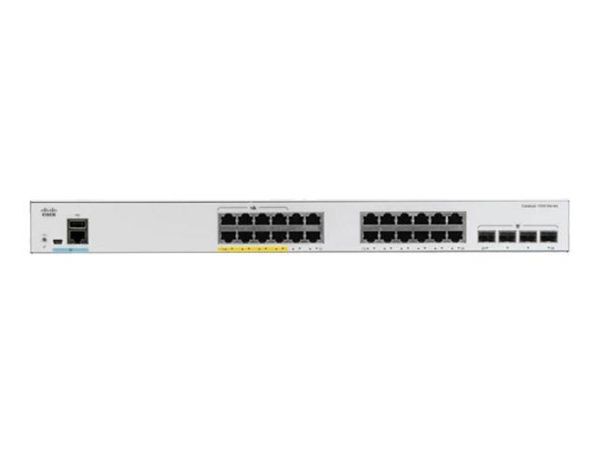C1000-24T-4X-L - Cisco Catalyst 1000 Series 24-Ports 10/100/1000BASE-T Ethernet Layer 2 Rack-mountable Managed Network Switch with 4-Ports SFP+