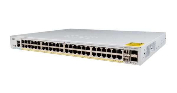 C1000FE-48P-4G-L - Cisco Catalyst 1000 Series 48-Ports 10/100/1000BASE-T PoE+ Layer 2 Rack-mountable Managed Network Switch with 4-Ports SFP