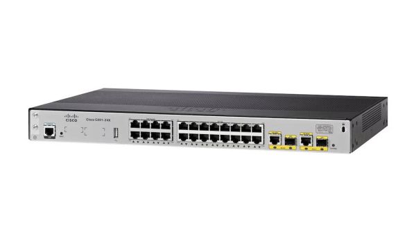 C891-24X/K9 - Cisco C891 24-Ports 1000BASE-T Ethernet Rack-mountable Network Switch with 2-Ports SFP