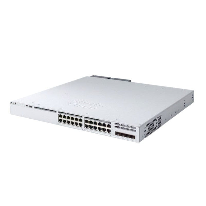 C9300L-24P-4X-E - Cisco Catalyst 9300 Switch with 24-port 1GE copper, fixed 4x10G SFP+ uplinks, PoE+, and Network Essentials