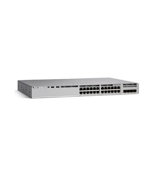 C9300L-24T-4G-A - Cisco Catalyst 9300L 24-Ports 10/100/1000BASE-T Ethernet Layer 3 Rack-mountable Managed Network Switch with 4-Ports SFP