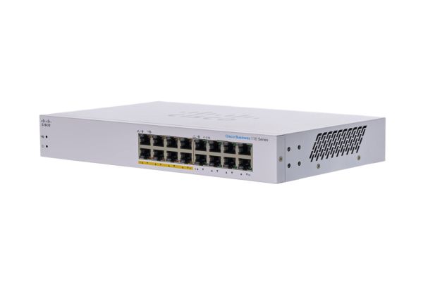 CBS110-16PP-NA - Cisco Business 110 Series 16-Ports 10/100/1000BASE-T Ethernet Layer 2 Rack-mountable Network Switch
