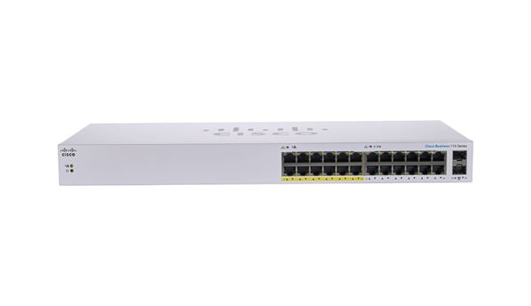 CBS110-24PP - Cisco Business 110 Series 24-Ports 10/100/1000BASE-T Ethernet Layer 2 Rack-mountable Network Switch