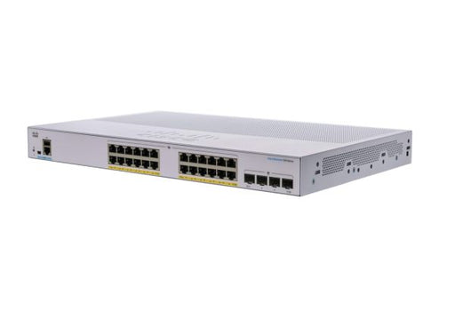 CBS250-24P-4G - Cisco Business 250 Series 24-Ports 10/100/1000BASE-T PoE+ Layer 3 Rack-mountable Managed Smart Switch with 4-Ports SFP