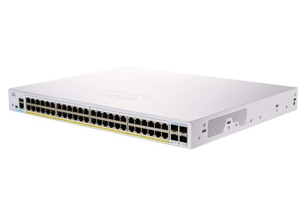 CBS250-48PP-4G - Cisco Business 250 Series 48-Ports 10/100/1000BASE-T PoE+ Layer 2 Rack-mountable Managed Smart Switch with 4-Ports SFP