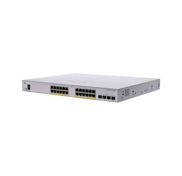 CBS350-24FP-4X - Cisco 350 Series 24-Ports 10/100/1000BASE-T PoE+ Layer 2 Rack-mountable Managed Network Switch with 4-Ports SFP+