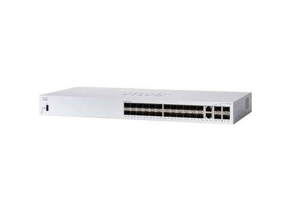 CBS350-24S-4G-NA - Cisco Business 350 Series 24-Ports 10/100/1000BASE-X SFP Layer 3 Rack-mountable Managed Network Switch with 4-Ports SFP