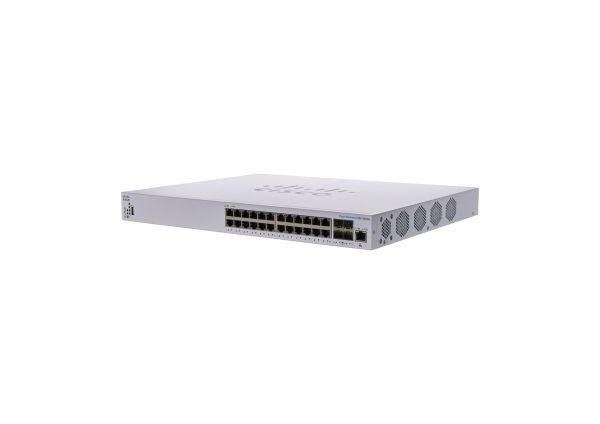 CBS350-24XT - Cisco Business 350 Series 24-Ports 10/100/1000BASE-T Ethernet Layer 3 Rack-mountable Managed Network Switch with 4-Ports SFP+