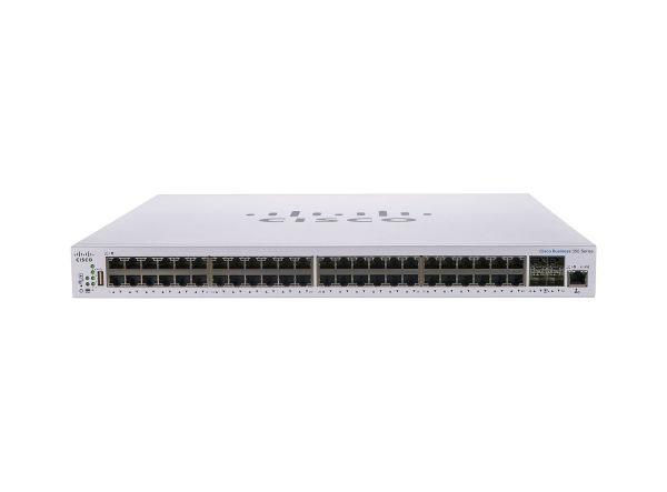 CBS350-48NGP-4X-NA - Cisco Business 350 48-Ports 10/100/1000BASE-T Ethernet Managed Rack-mountable Network Switch with 4-Ports SFP+