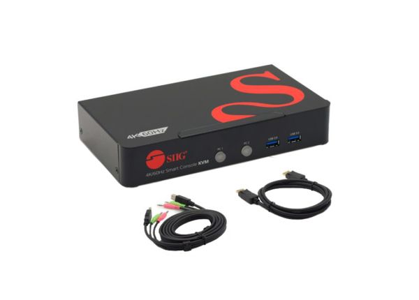 CE-DP0F11-S1 - Siig 2X1 Displayport Kvm Switch, Console 2 Dp 1.2 Pc Systems Via One Keyboard & Mouse