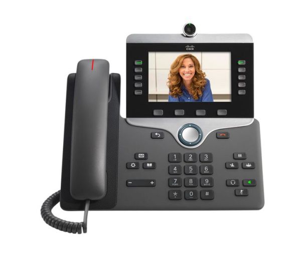 CP-8865-3PCC-K9= - Cisco 8865 5-Lines Dual-Port Ethernet 5-inch LCD Bluetooth Wi-Fi Video Multiplatform Firmware VoIP Phone