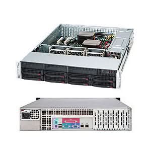Supermicro SuperChassis CSE-825TQ-563LPB 8 Bay Black 2U Rackmount Enclosure