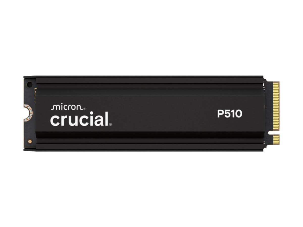 Crucial CT2000P510SSD5 P510 2TB PCIe Gen5 NVMe 2280 M.2 with Heatsink Solid State Drive