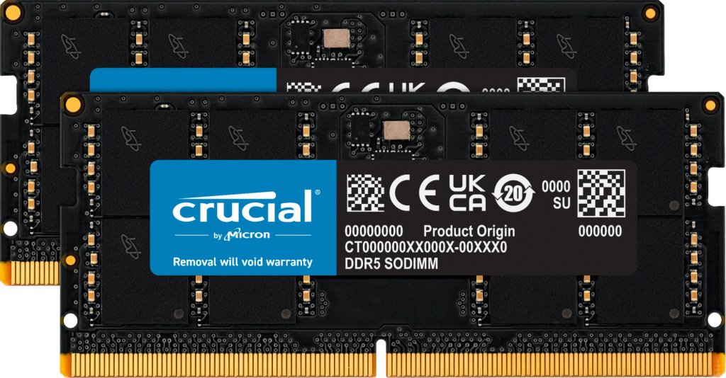 Crucial Classic CT2K64G56C46S5 128GB (2x64GB) DDR5-5600 SODIMM Memory Kit