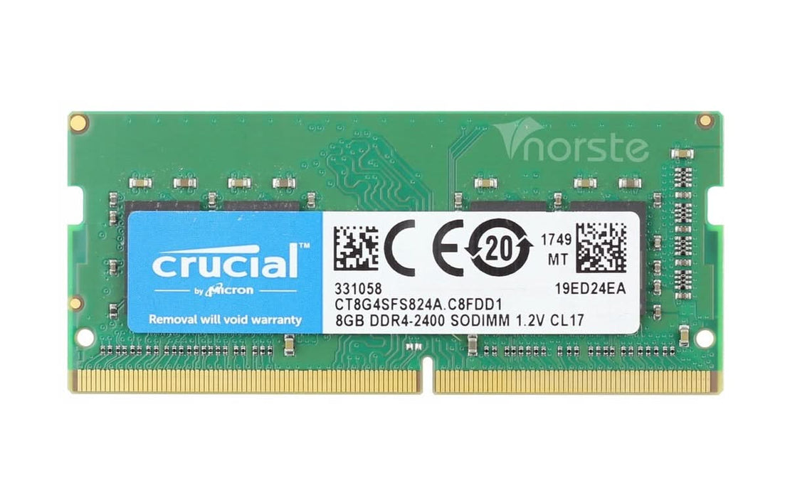 Crucial CT8G4SFS824A.C8FBD1 8GB DDR4 2400MHz SODIMM Memory Module