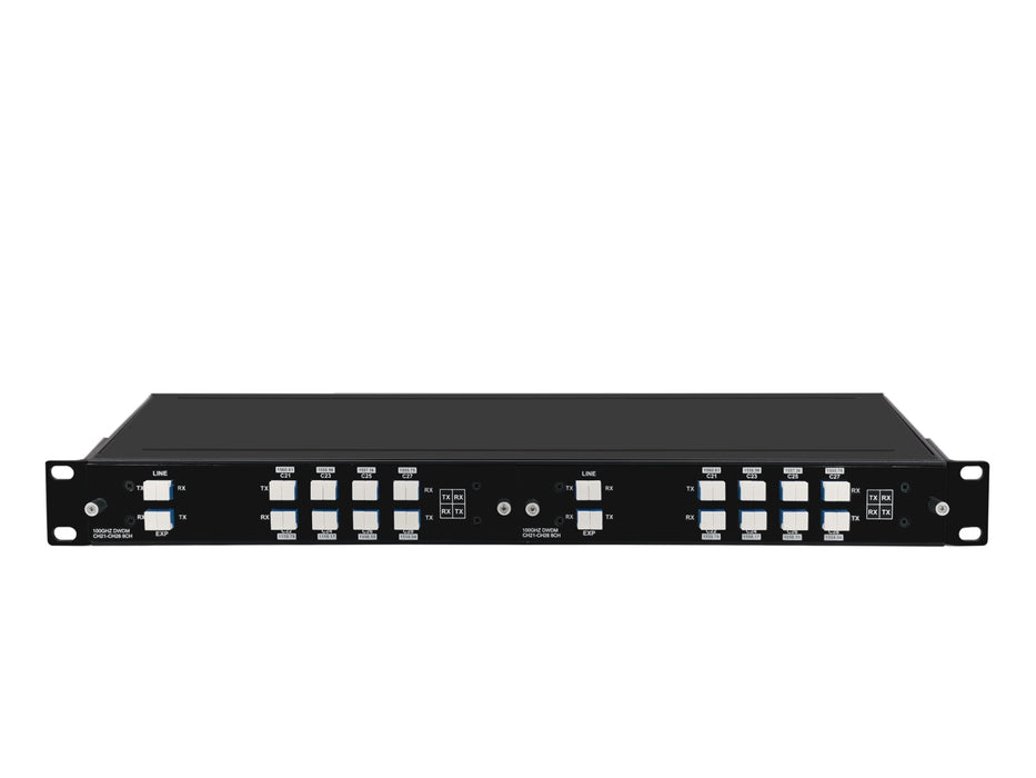 Single Fiber 8CH 100GHz C21-C35/C22-36 with Expansion Port, LC/UPC, DWDM Mux Demux, FMU Series Plug-in Module
