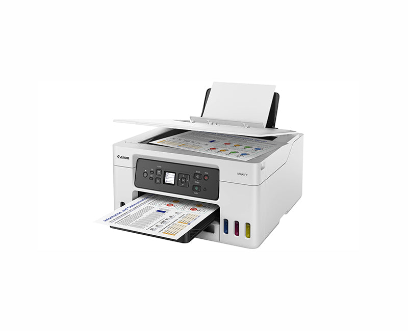 Canon MAXIFY GX3020 600 x 1200 dpi 13 ipm USB, Ethernet Automatic Duplex Printing LCD Display Desktop MegaTank Color InkJet All-in-One Printer - 5777C002