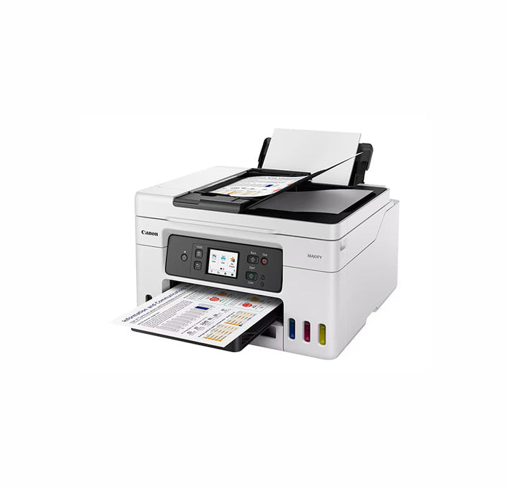 Canon MAXIFY GX4020 600 x 1200 dpi 13 ipm USB, Ethernet, Wi-Fi Automatic Duplex Printing 2.7-inch Touch Screen LCD Display Desktop MegaTank Color InkJet All-in-One Printer - 5779C002