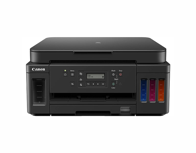 Canon PIXMA G6020 4800 x 1200 dpi 6.8 ppm USB, Ethernet, Wi-Fi Automatic Duplex Printing LCD Display Desktop MegaTank Color InkJet All-in-One Printer - 3113C002