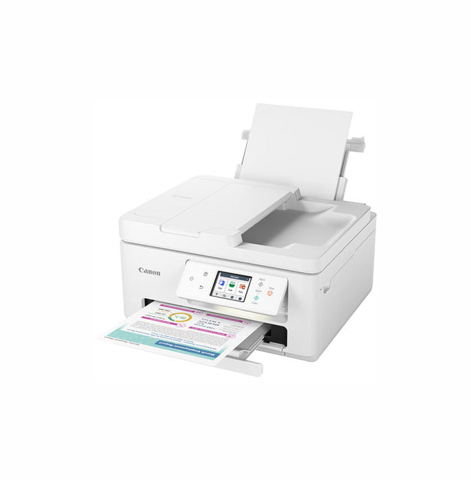 Canon PIXMA TR7820 1200 x 1200 dpi 10 ipm USB, Wi-Fi Automatic Duplex Printing 2.7-inch Touch Screen LCD Display Desktop Color InkJet All-in-One Printer - 6258C002