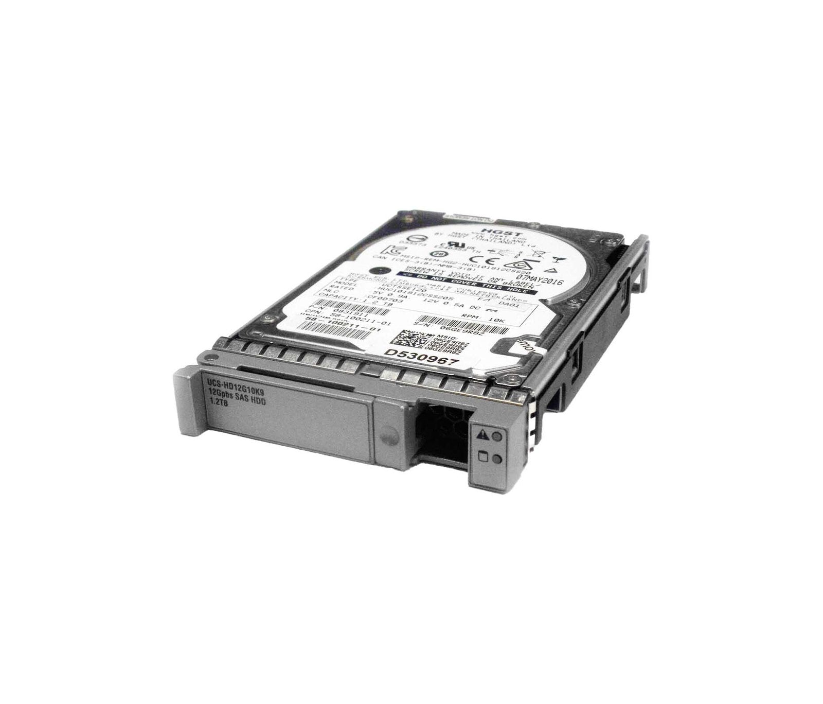Cisco 1.2TB SAS 6Gb/s Hot Swap 10000RPM 2.5-inch Internal Hard Drive with Tray for UCS B200 M5 Blade Server - UCS-HD12G10K9
