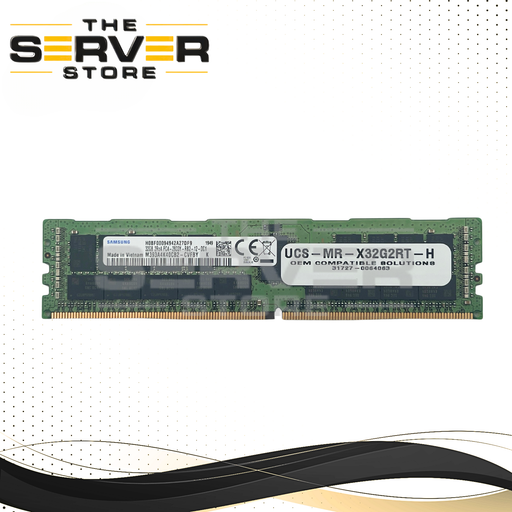 Cisco 32GB 2Rx4 DDR4-2933Y PC4-23400 ECC Registered Memory Samsung M393A4K40CB2-CVF UCS-MR-X32G2RT-H 15-106200-01