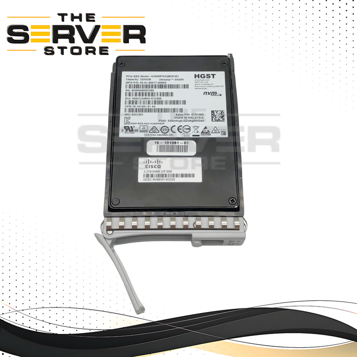 Cisco 3.2TB NVMe U.2 PCIe Gen 3.0 x4 HP SFF 2.5" SSD HGST Ultrastar SN200 16-101081-01 UCSC-NVMEHY-H3200