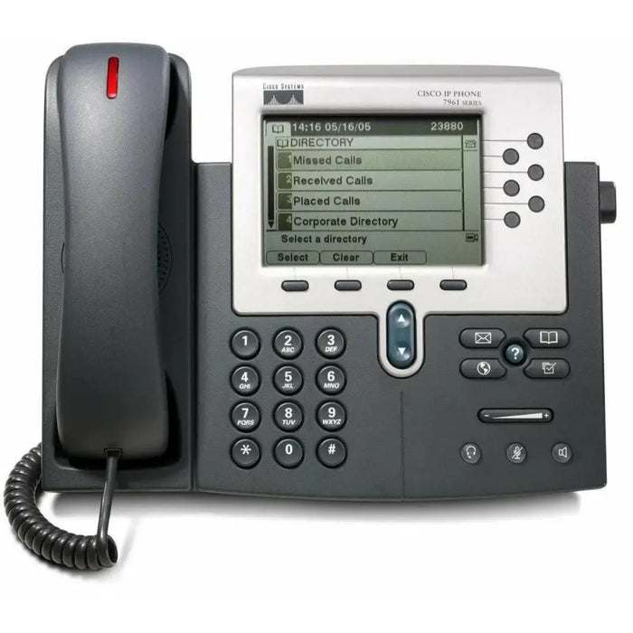 Cisco 7961G Unified IP Phone 6-Line CP-7961G VoIP PoE - New