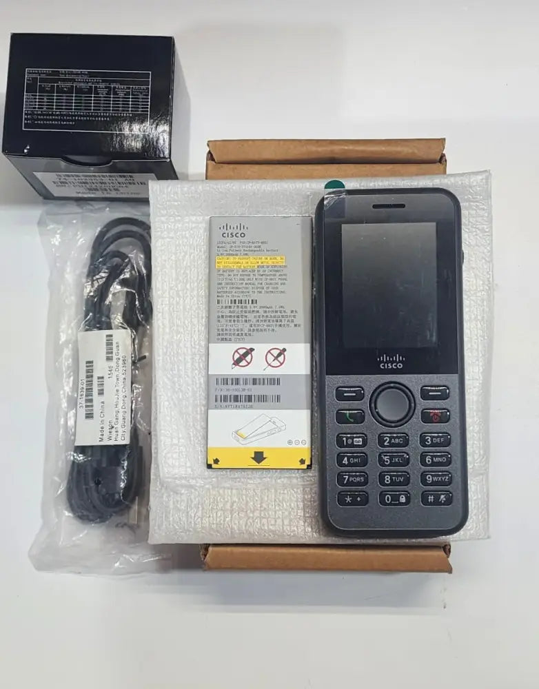 Cisco 8821 Wireless IP Phone Bundle CP-8821-K9-BUN | WiFi, Bluetooth, Ruggedized - Refurbished
