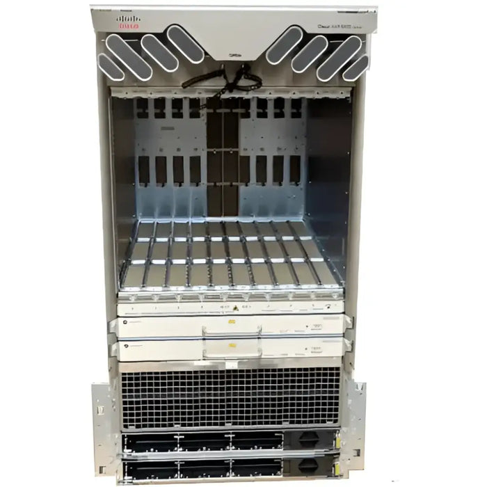 Cisco ASR-9010-AC Router Chassis w/ 6x A9K-3KW-AC PSU & 2x ASR-9010-FAN - Refurbished