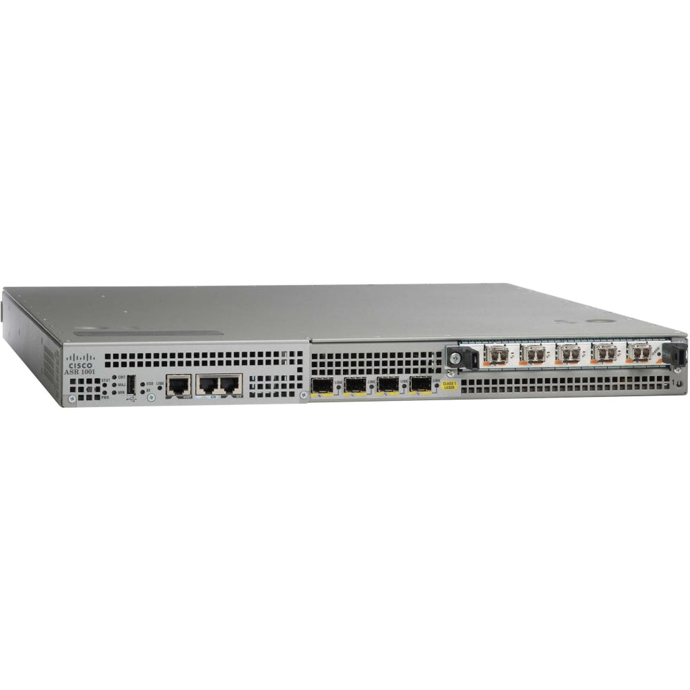 Cisco ASR1001 Router, 4 Built-In GE Ports, Dual Power Supplies