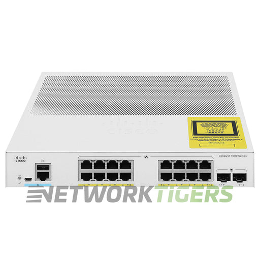 Cisco C1000-16P-2G-L Catalyst 1000 16x 1GB PoE+ RJ45 2x 1GB SFP Switch