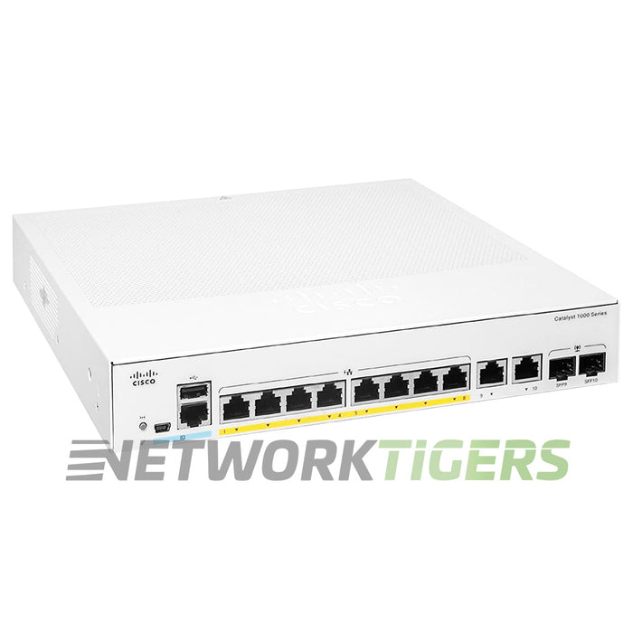 Cisco C1000-8T-2G-L Catalyst 1000 8x 1GB RJ45 2x 1GB Combo Switch