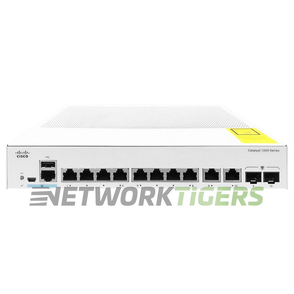 Cisco C1000-8T-E-2G-L Catalyst 1000 8x 1GB RJ45 2x 1GB Combo Switch