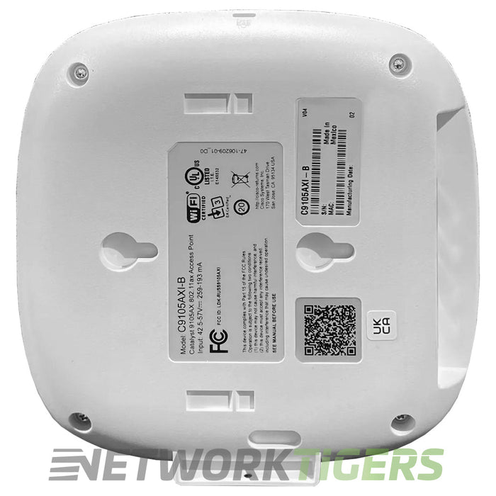 Cisco C9105AXI-EWC-B Internal Antenna Wi-Fi 6 2x2 MIMO (EWC) Wireless AP