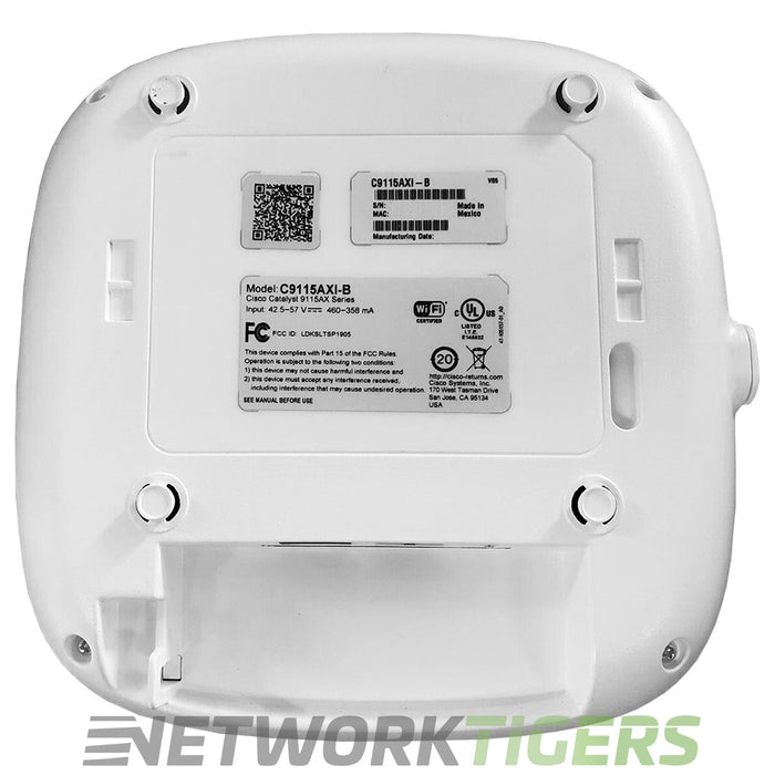 Cisco C9115AXI-B Catalyst 9115 Series Wi-Fi 6 4x4:4 MIMO B Domain WAP