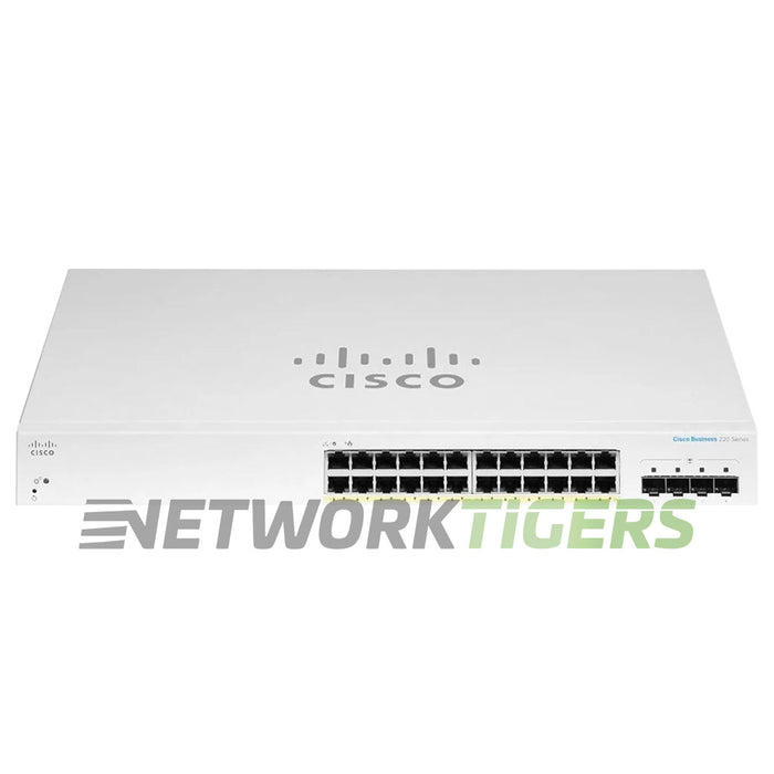 Cisco CBS220-24P-4X-NA Business 220 24x 1GB PoE+ RJ45 4x 10GB SFP+ Switch