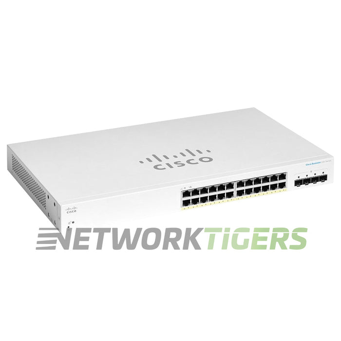 Cisco CBS220-24P-4X-NA Business 220 24x 1GB PoE+ RJ45 4x 10GB SFP+ Switch