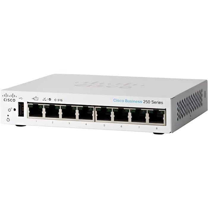 Cisco CBS250-8T-E-2G-NA 8-Port Gigabit Smart Switch 2x SFP Combo - Refurbished