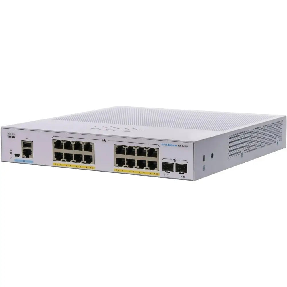 Cisco CBS350-16T-2G-NA 16-Port Gigabit Managed Switch 2x SFP - Refurbished
