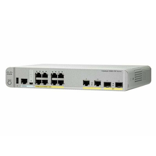 Cisco Catalyst 3560 8 Port Gigabit Switch POE - WS-C3560CX-8PC-S