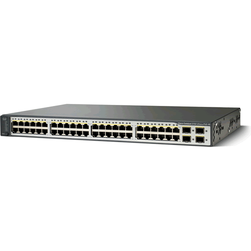 Cisco Catalyst 3750 V2 48 Port POE Switch - WS-C3750V2-48PS-S